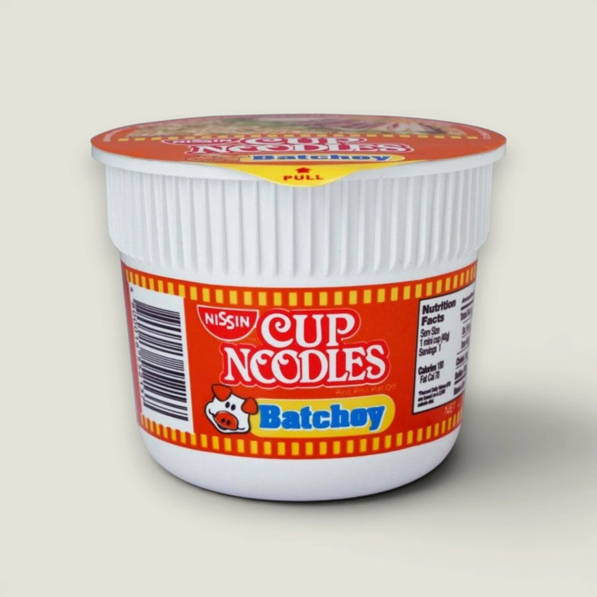 מרק נודלס בכוס בטעם באצ'וי, 40 גרם, Nissin
