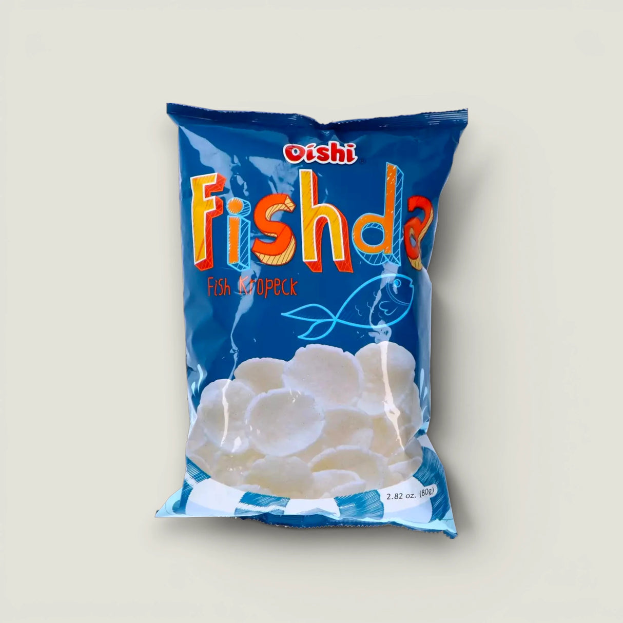 קרקר דג פיליפיני פישדה, 80 גרם, Oishi