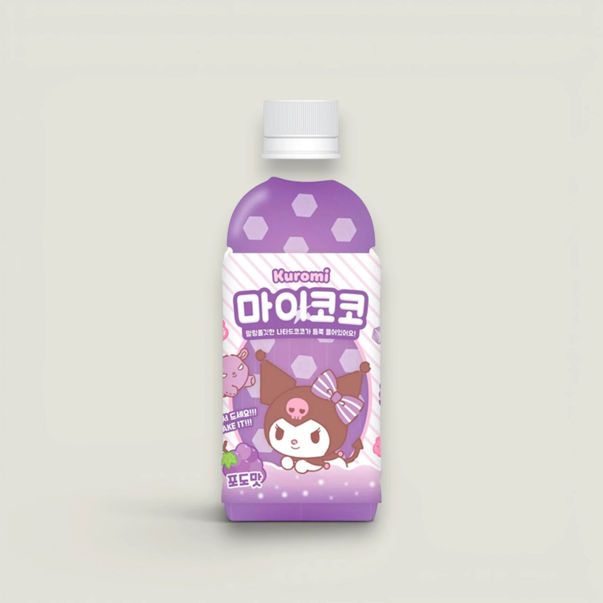 משקה ענבים עם קוביות קוקוס קורומי, 340 מ"ל, Sanrio