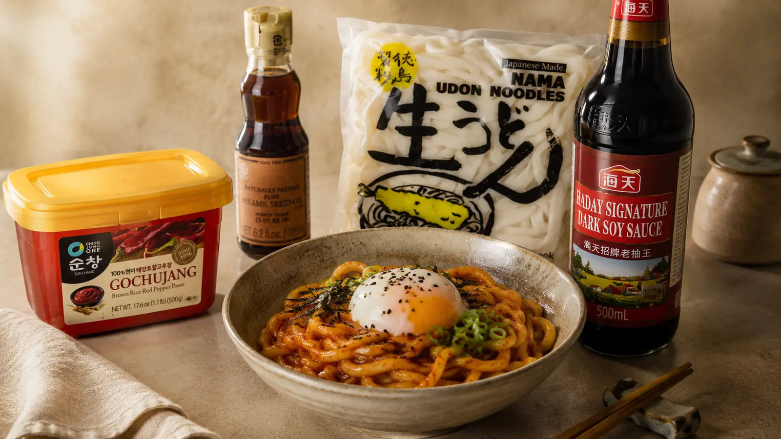 אטריות חמאת גוצ'וג'אנג - Gochujang Butter Noodles בבית