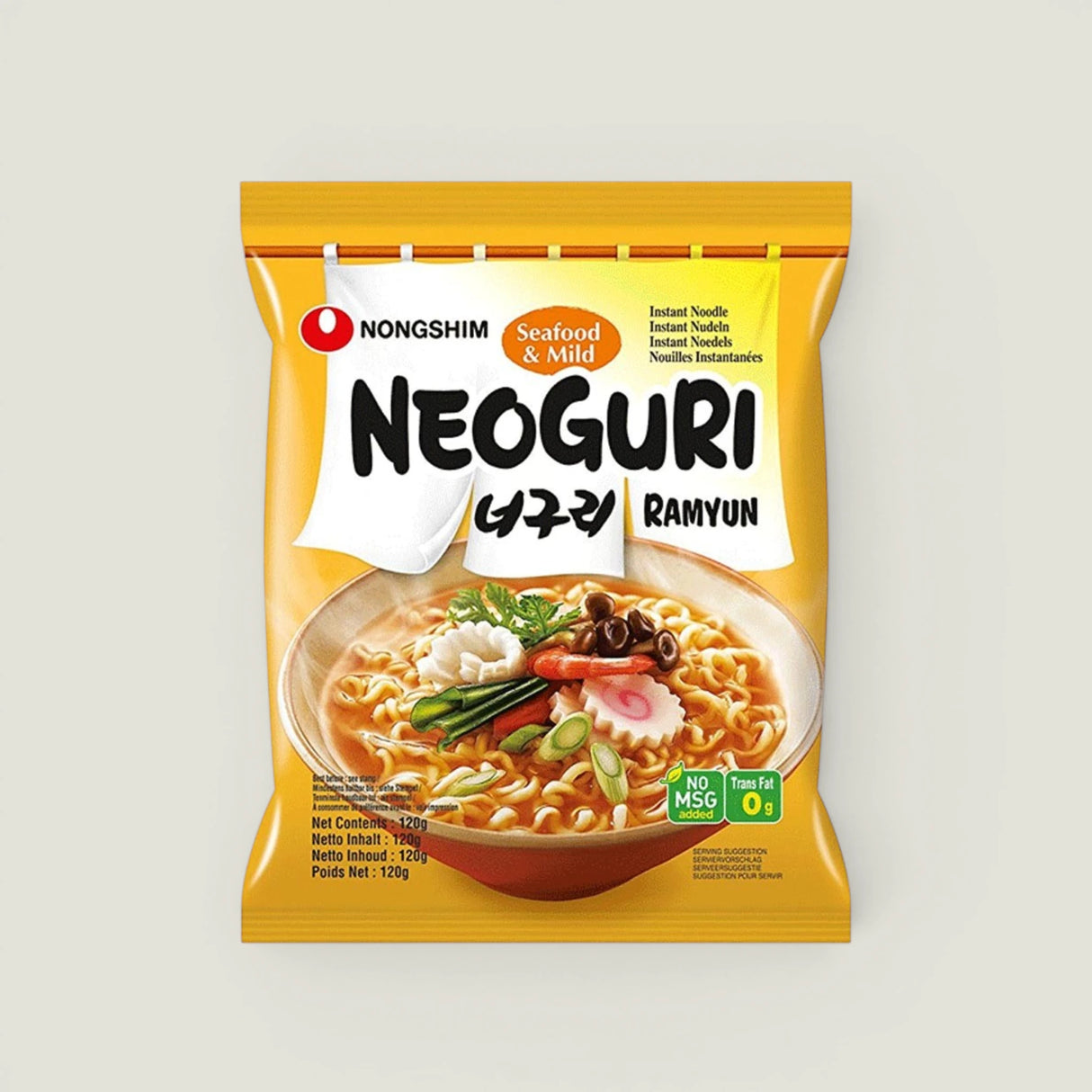ראמן קוריאני Nongshim Neoguri Mild בטעם פירות ים - 120 גרם