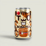 תה חלב בובה בטעם סוכר חום עם טפיוקה, 315 מ"ל, Boba Cat