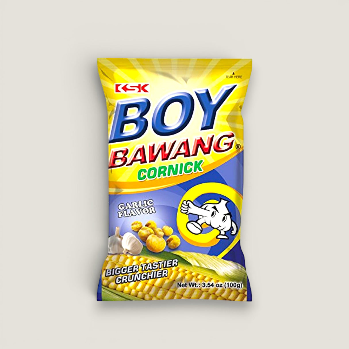 Boy Bawang Cornick שום - חטיף תירס פריך בסגנון פיליפיני 100 גרם.