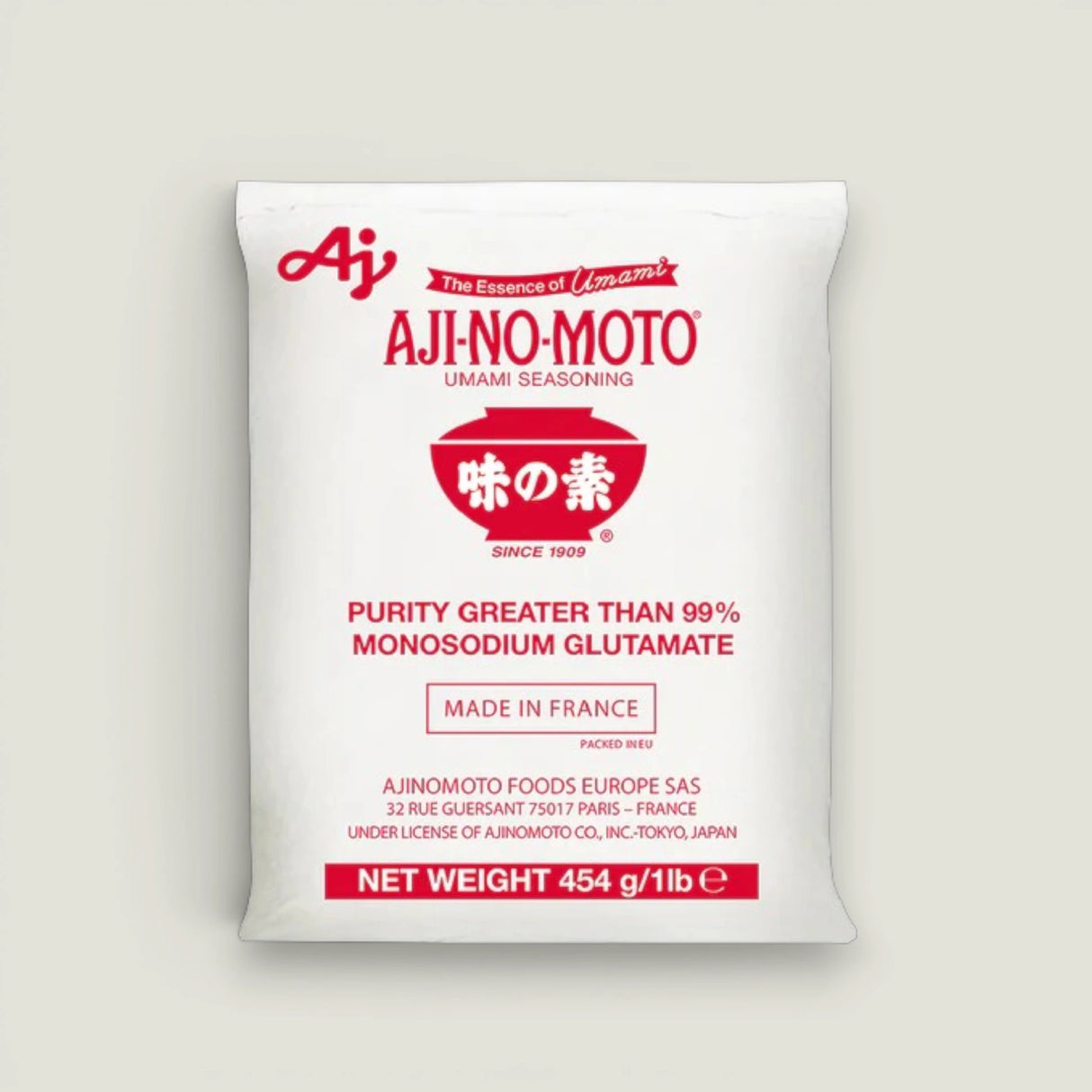 מונוסודיום גלוטמט (MSG), 454 גרם · Ajinomoto