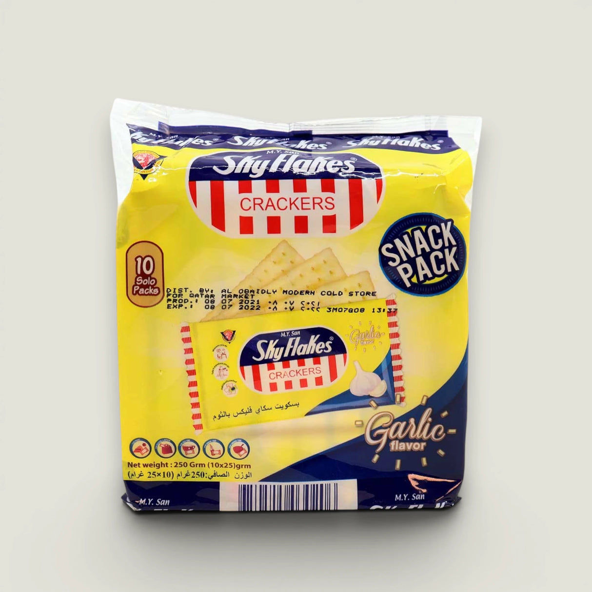 SkyFlakes - קרקרים בטעם שום 250 גרם