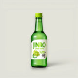 סוג'ו קוריאני בטעם ענבים ירוקים, 360 מ"ל, Jinro