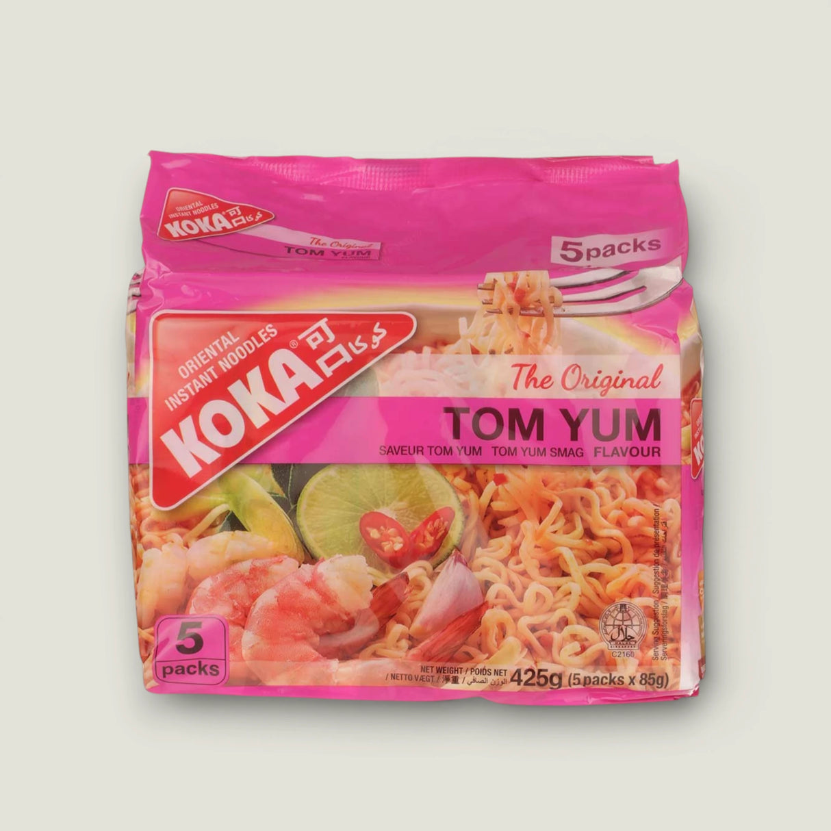 Instant Noodles Tom Yum Flavour, 5x85g · KOKA