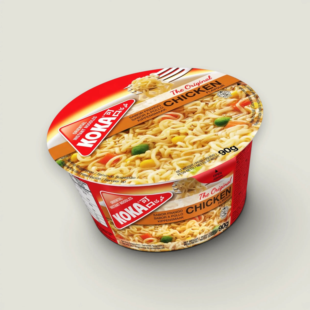 Instant noodles in a bowl, chicken flavor, 90g · KOKA
