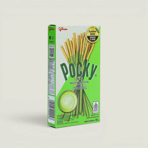 מקלות פוקי בטעם מאצ'ה חלבית, 33 גרם · Glico
