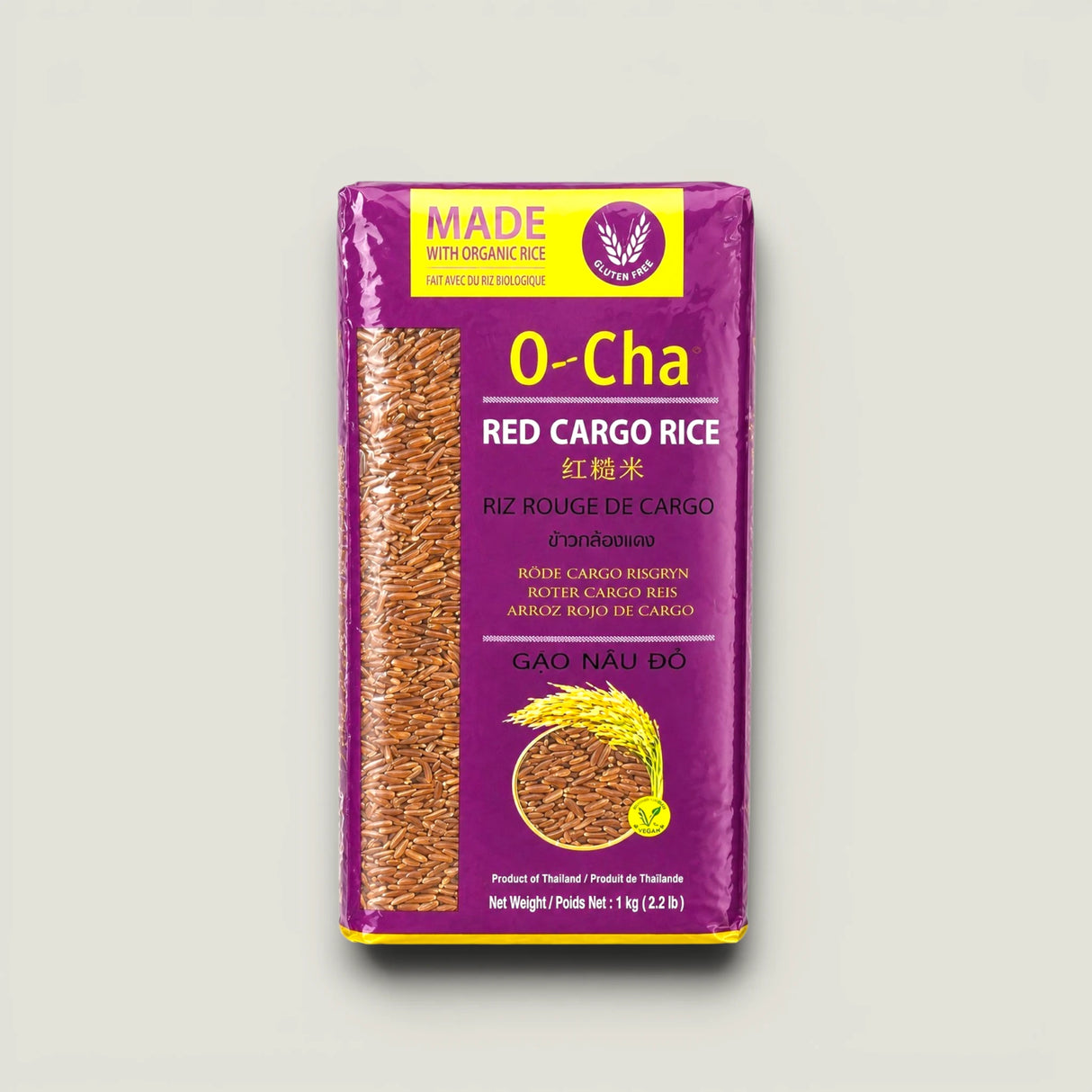 אורז קרגו אדום, 1 ק"ג · O-Cha